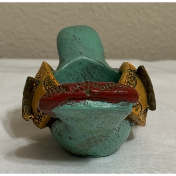 Whimsical Multicolor Bird Trinket Votive Holder Home Decor Artsy Colorful - Picture 5 of 7